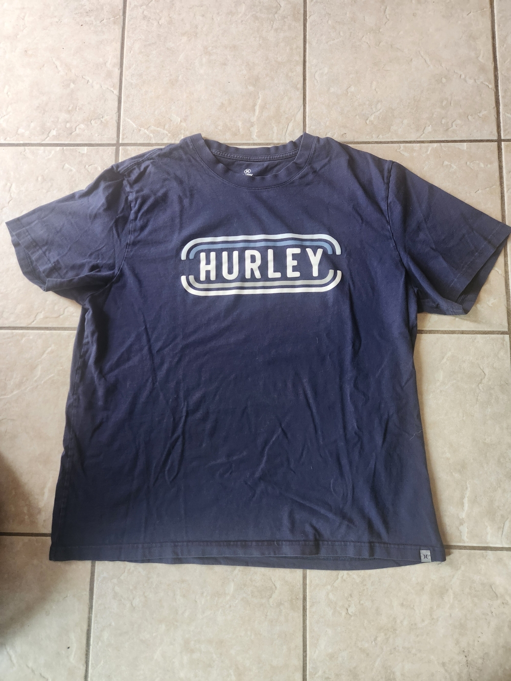 Hurley Navy Short Sleeve Logo Tee